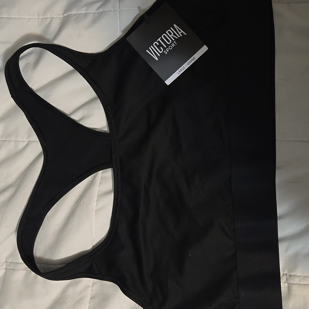 Victoria's secret black sports bra size large